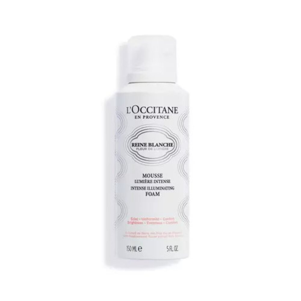 L'occitane Reine Blanche Intense Illuminating Foam 5 oz / 150 ml  NEW